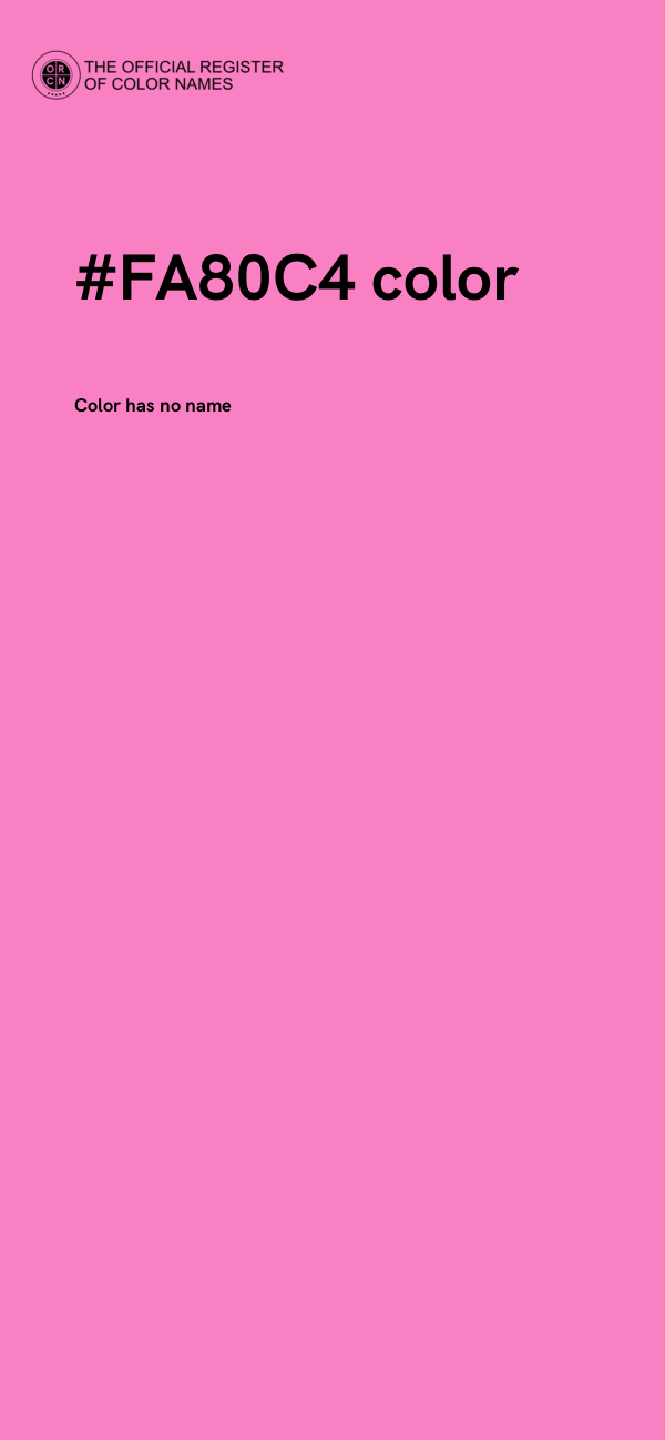 #FA80C4 color image