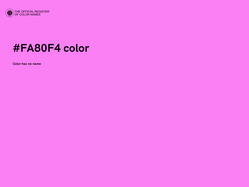 #FA80F4 color image