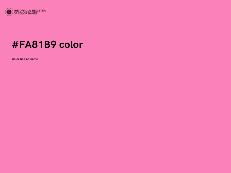 #FA81B9 color image