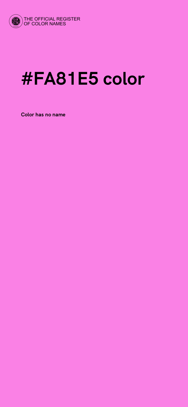 #FA81E5 color image