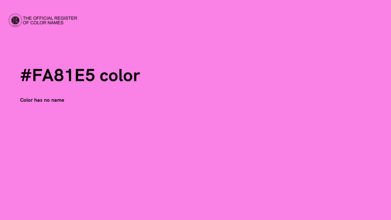 #FA81E5 color image