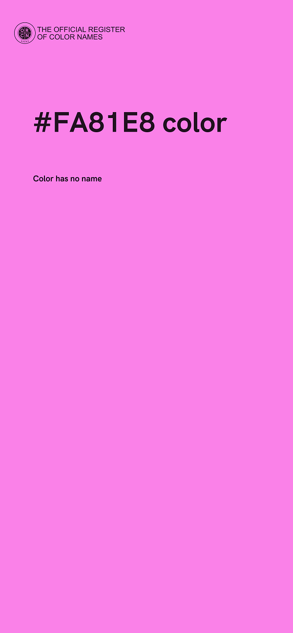 #FA81E8 color image