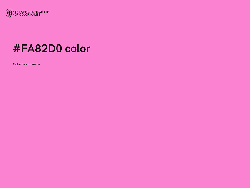 #FA82D0 color image