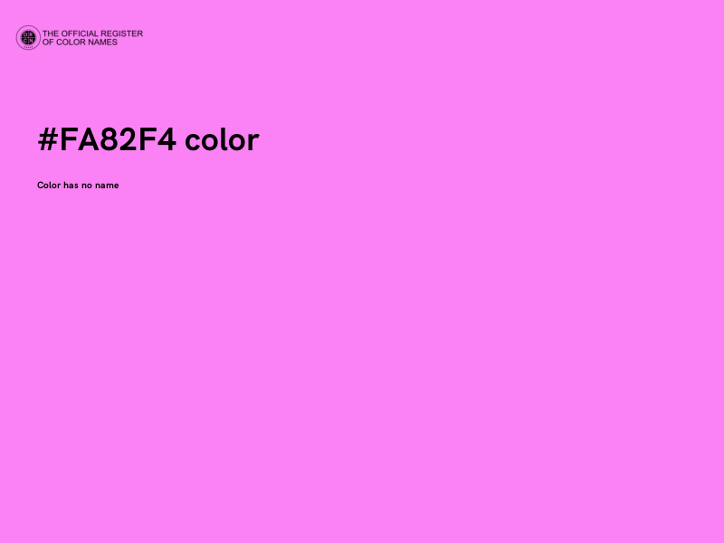 #FA82F4 color image