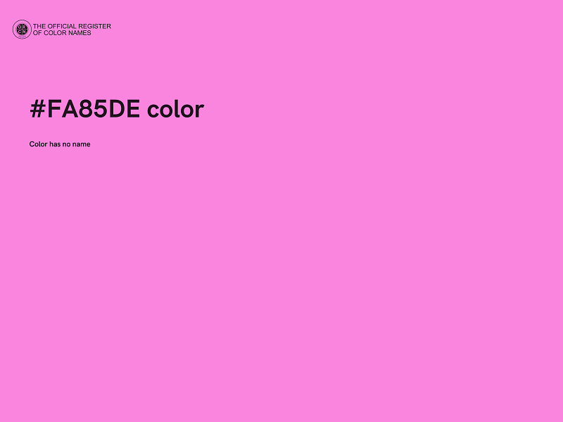 #FA85DE color image