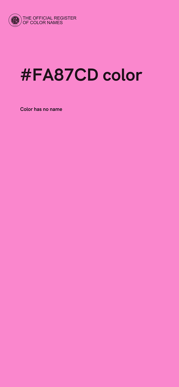 #FA87CD color image