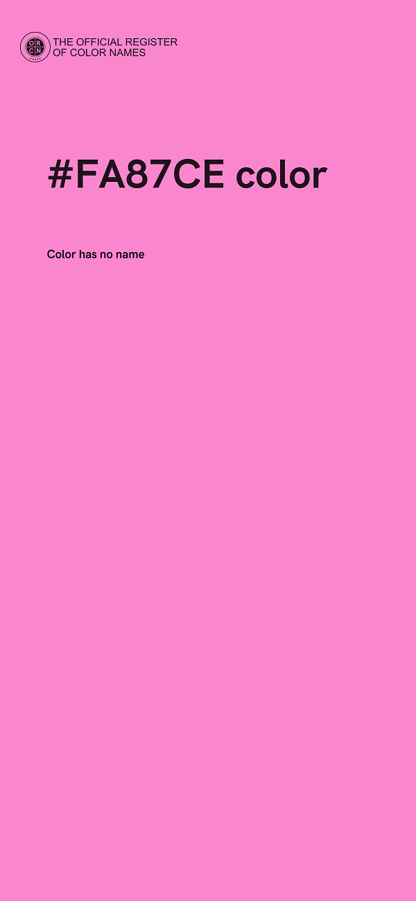 #FA87CE color image