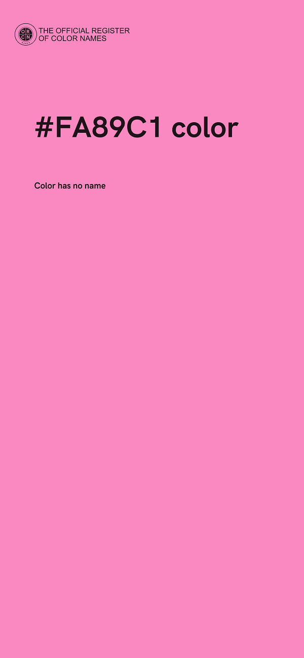 #FA89C1 color image