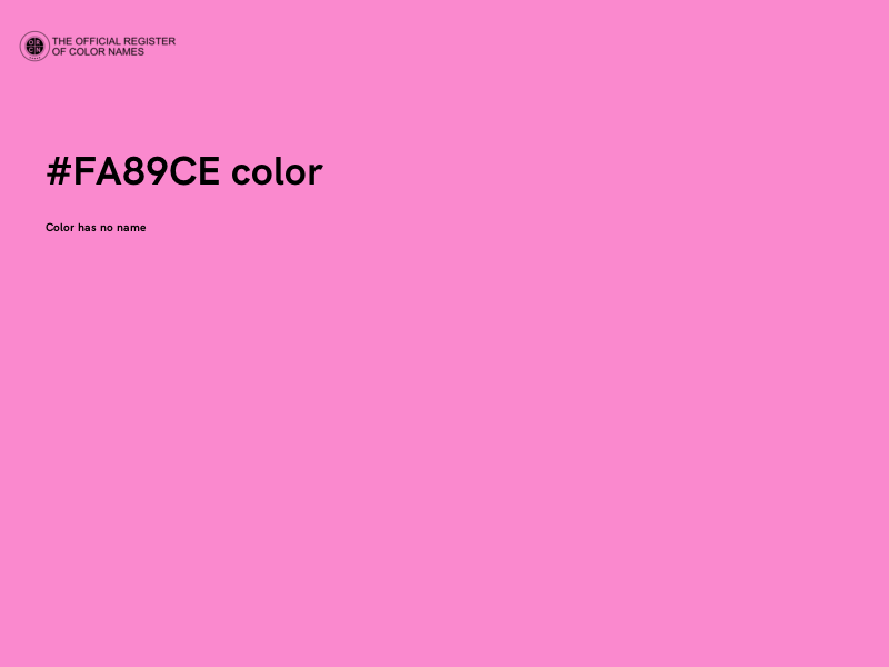 #FA89CE color image