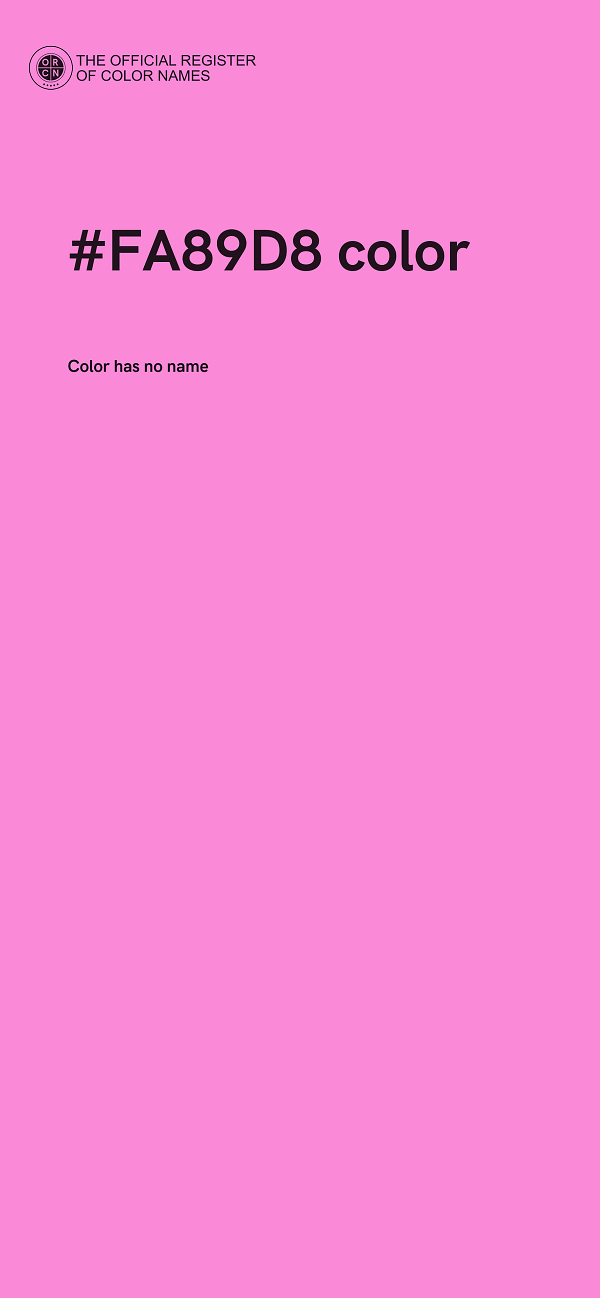 #FA89D8 color image