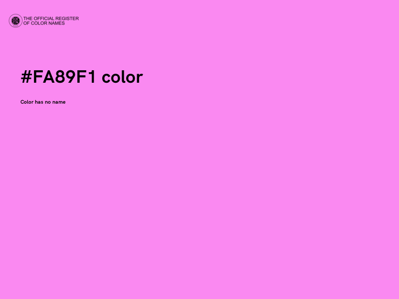 #FA89F1 color image