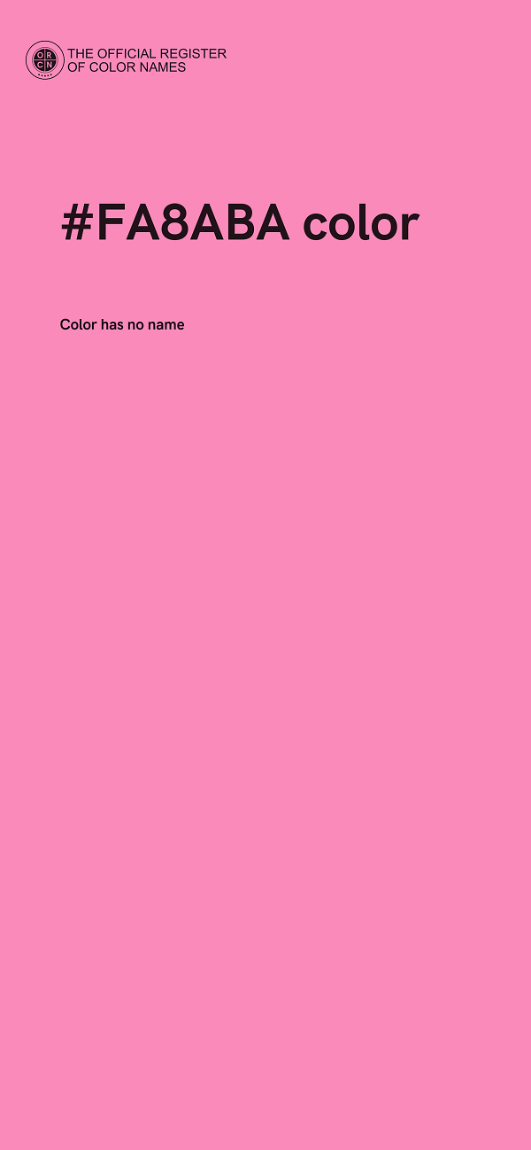 #FA8ABA color image
