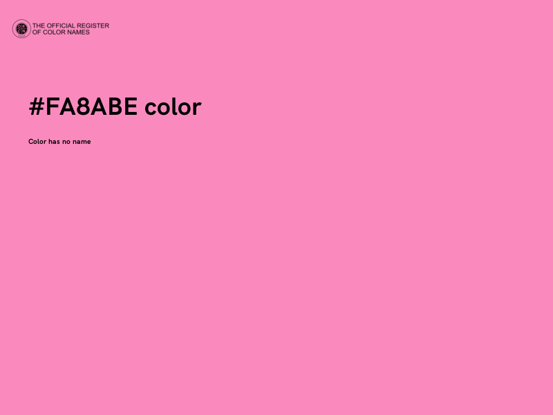 #FA8ABE color image