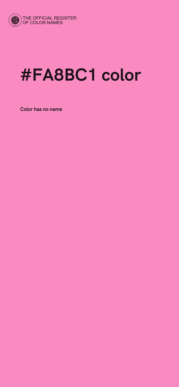 #FA8BC1 color image