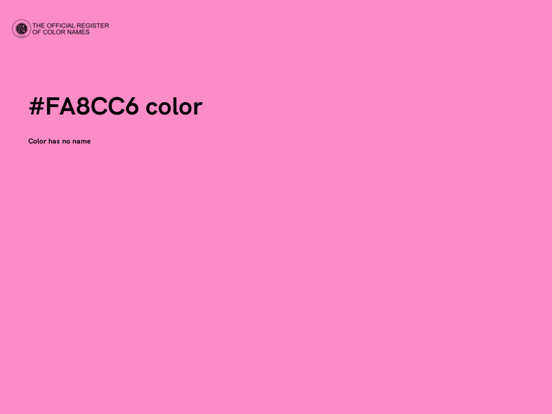 #FA8CC6 color image