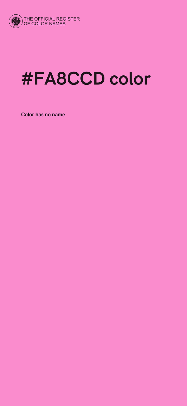 #FA8CCD color image