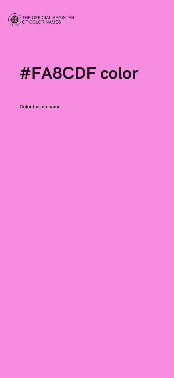 #FA8CDF color image