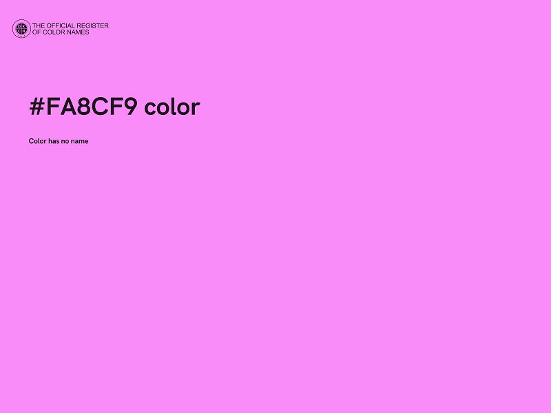 #FA8CF9 color image