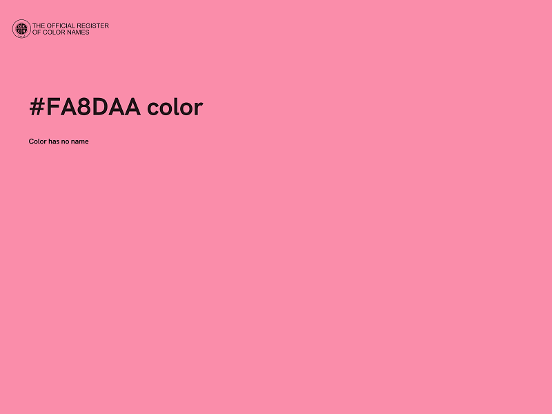 #FA8DAA color image