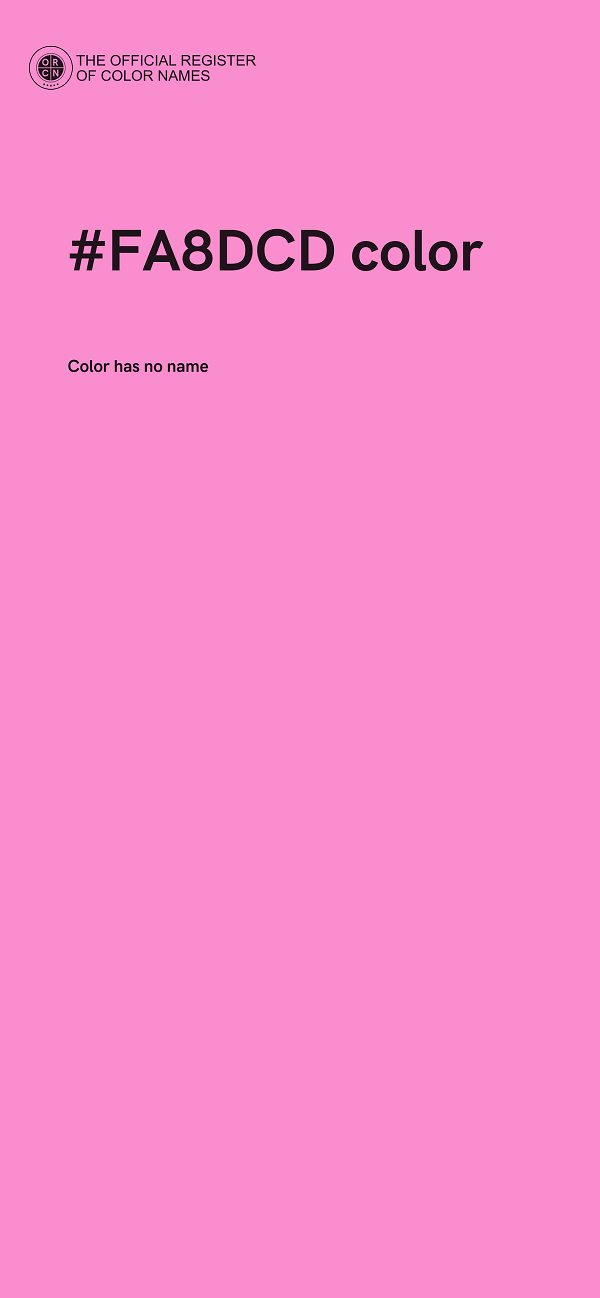 #FA8DCD color image