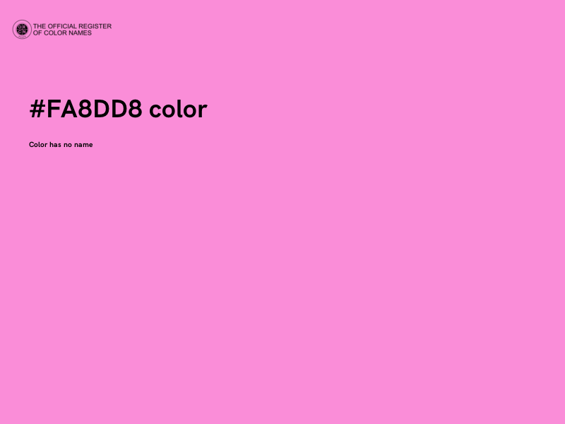 #FA8DD8 color image