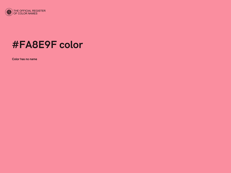 #FA8E9F color image