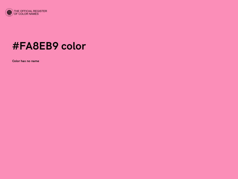 #FA8EB9 color image