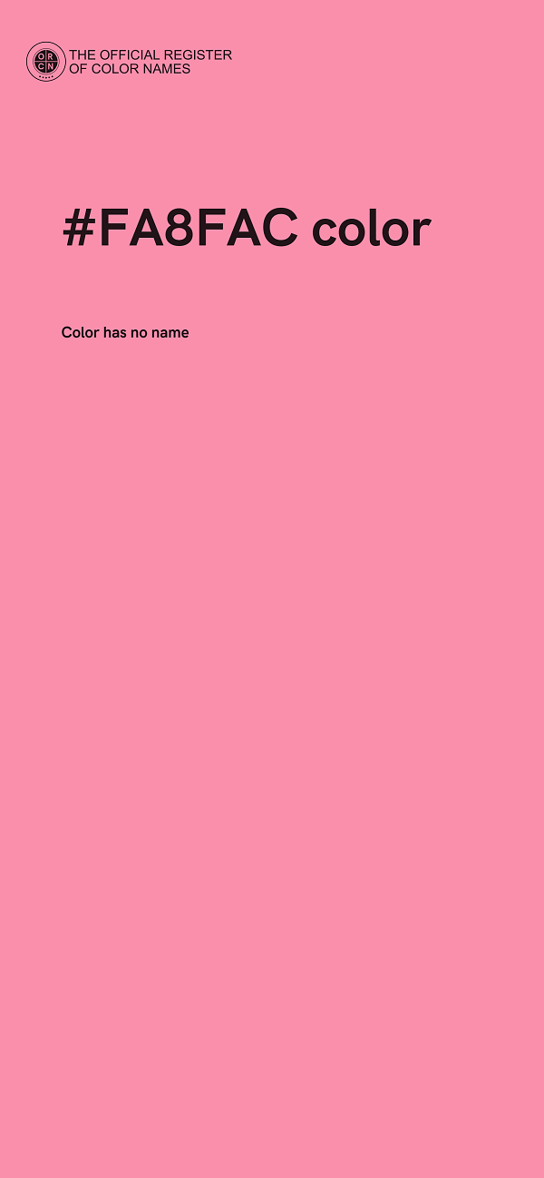 #FA8FAC color image
