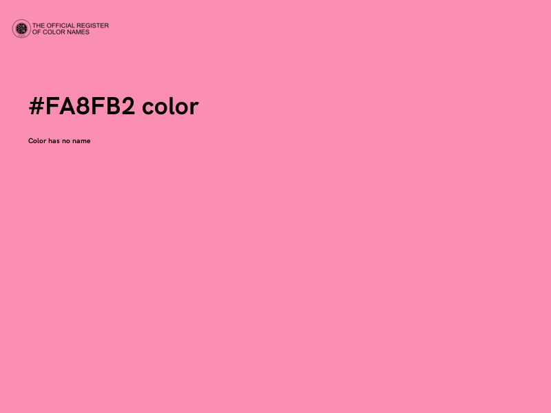 #FA8FB2 color image