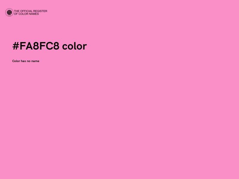 #FA8FC8 color image