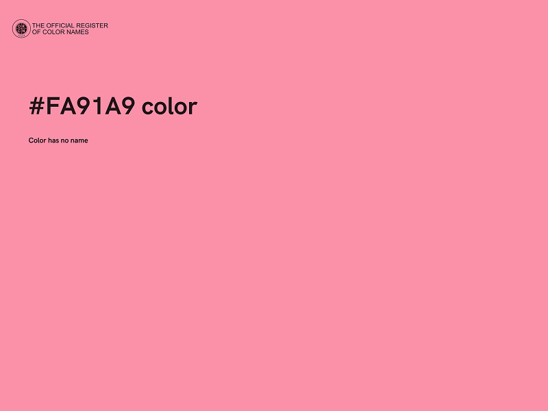 #FA91A9 color image