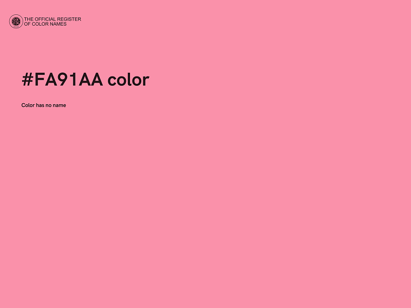 #FA91AA color image