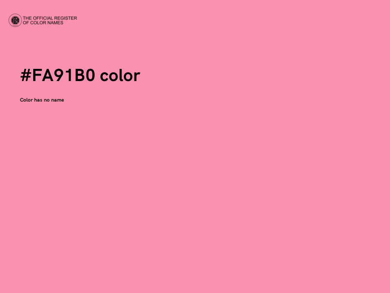 #FA91B0 color image