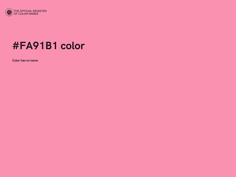 #FA91B1 color image