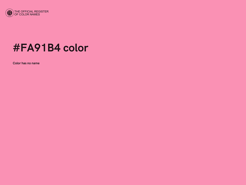#FA91B4 color image