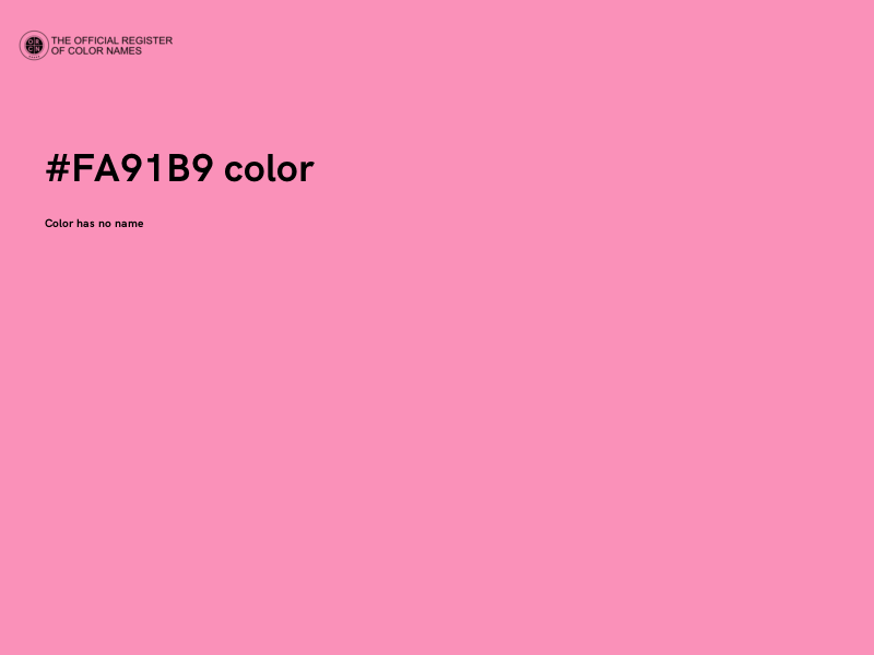 #FA91B9 color image