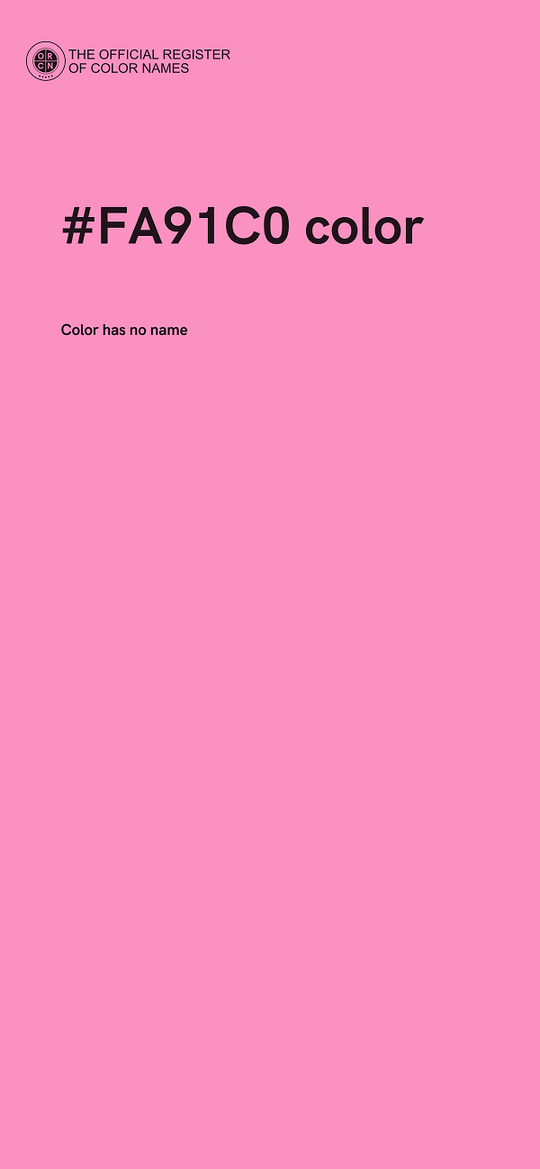 #FA91C0 color image
