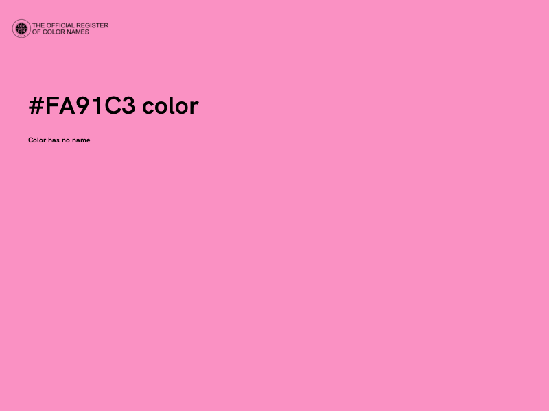 #FA91C3 color image
