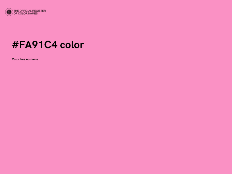 #FA91C4 color image