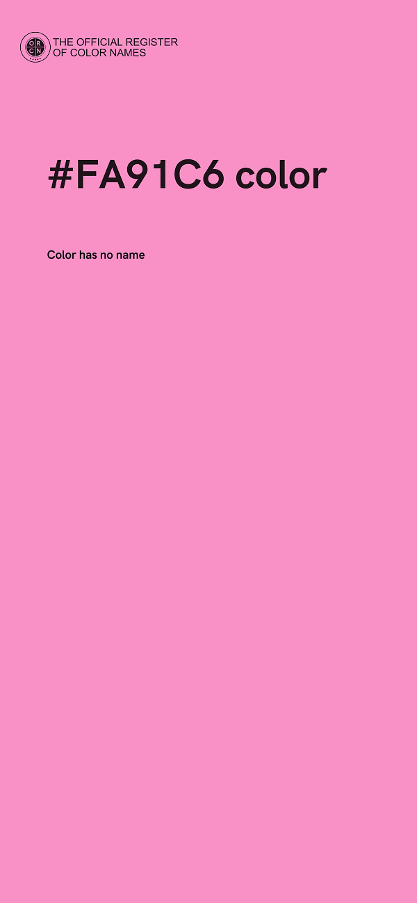 #FA91C6 color image