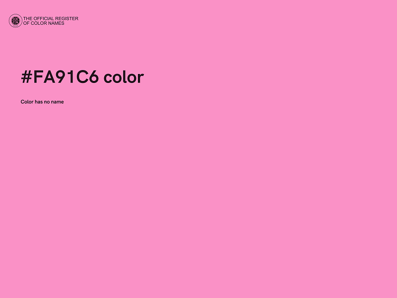 #FA91C6 color image