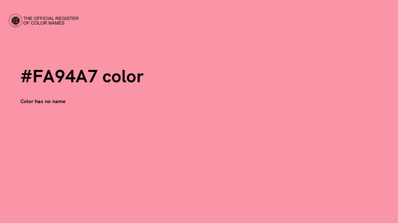 #FA94A7 color image
