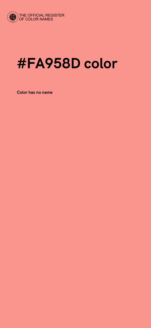 #FA958D color image
