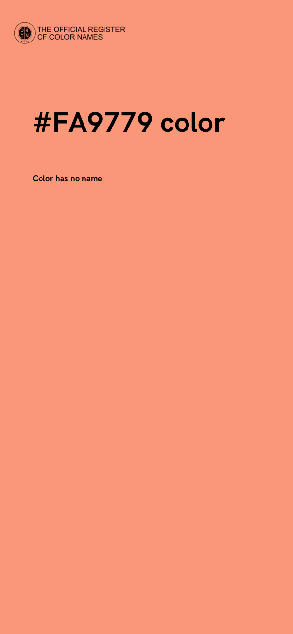 #FA9779 color image