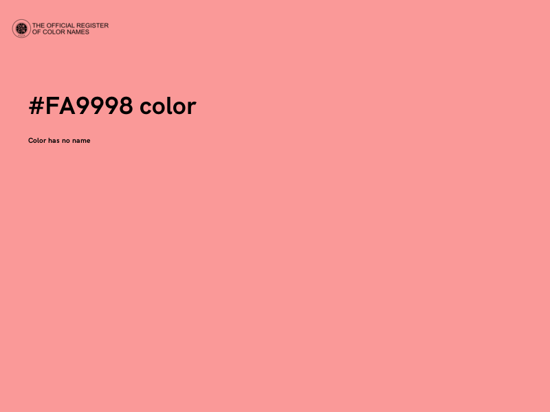 #FA9998 color image