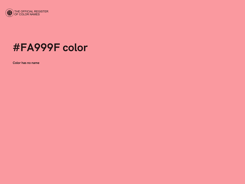 #FA999F color image