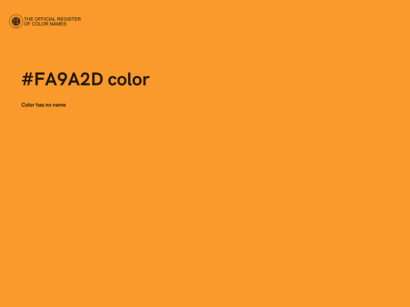 #FA9A2D color image