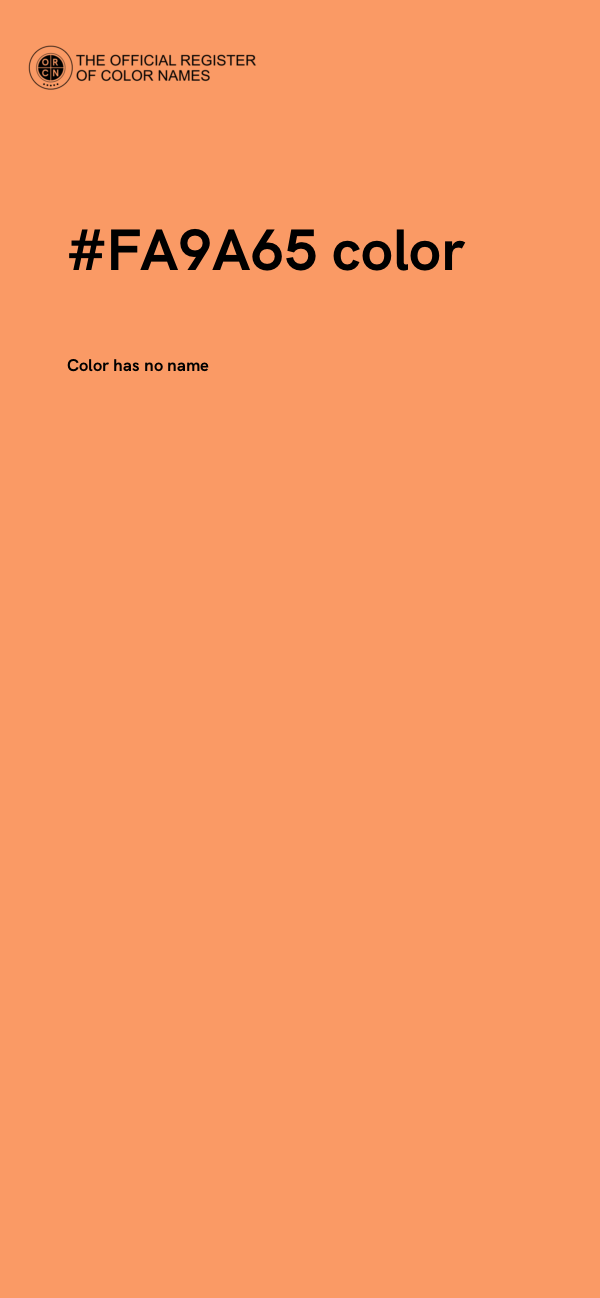 #FA9A65 color image