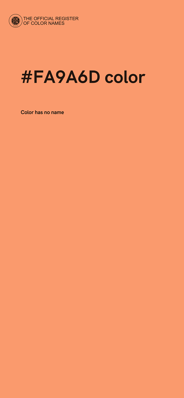 #FA9A6D color image