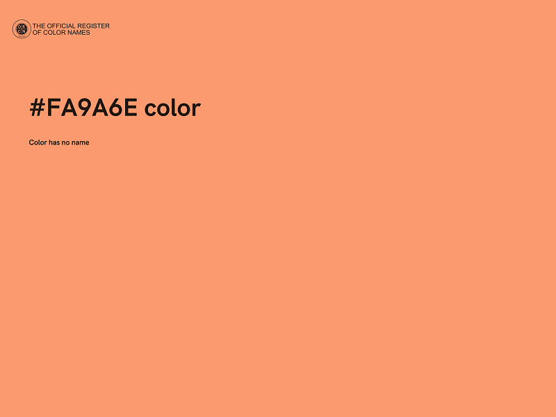 #FA9A6E color image